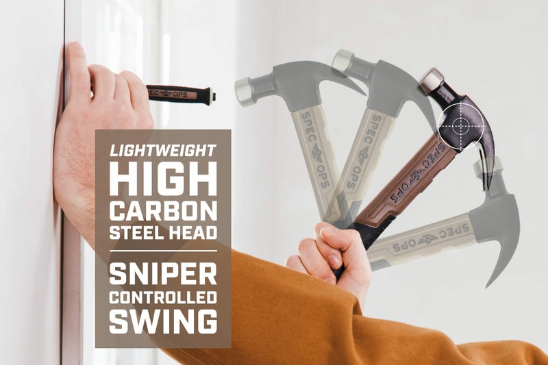Spec-Ops Spec Ops Tools Fiberglass Hammer, 16 oz, Curved Claw, Shock-Absorbing Grip - Image 2